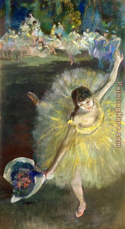 End of an Arabesque painting - Edgar Degas End of an Arabesque art painting
